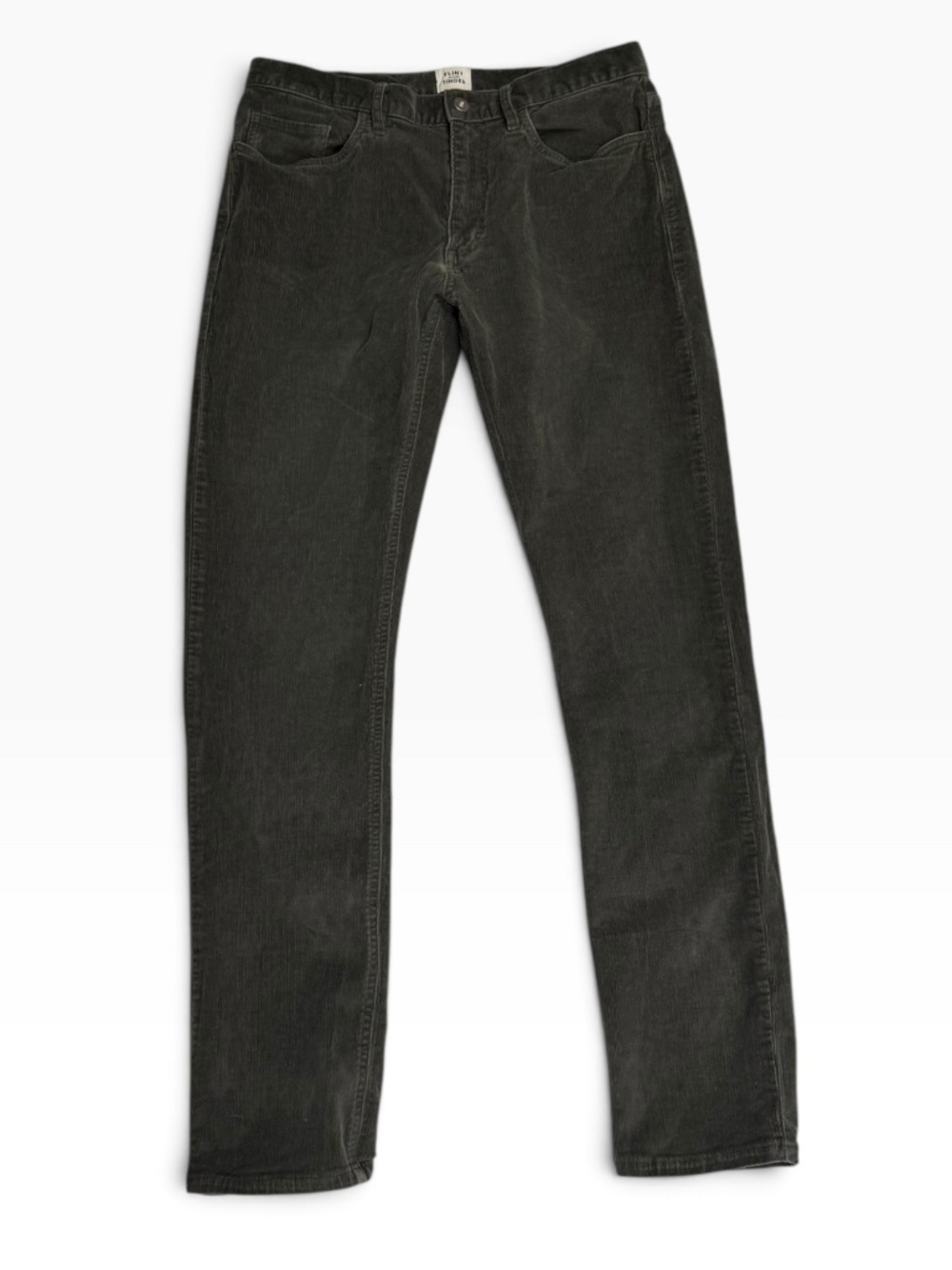 Flint and Tinder 365 Corduroy Pants Mens 32 Slim Fit Olive Green Stretch